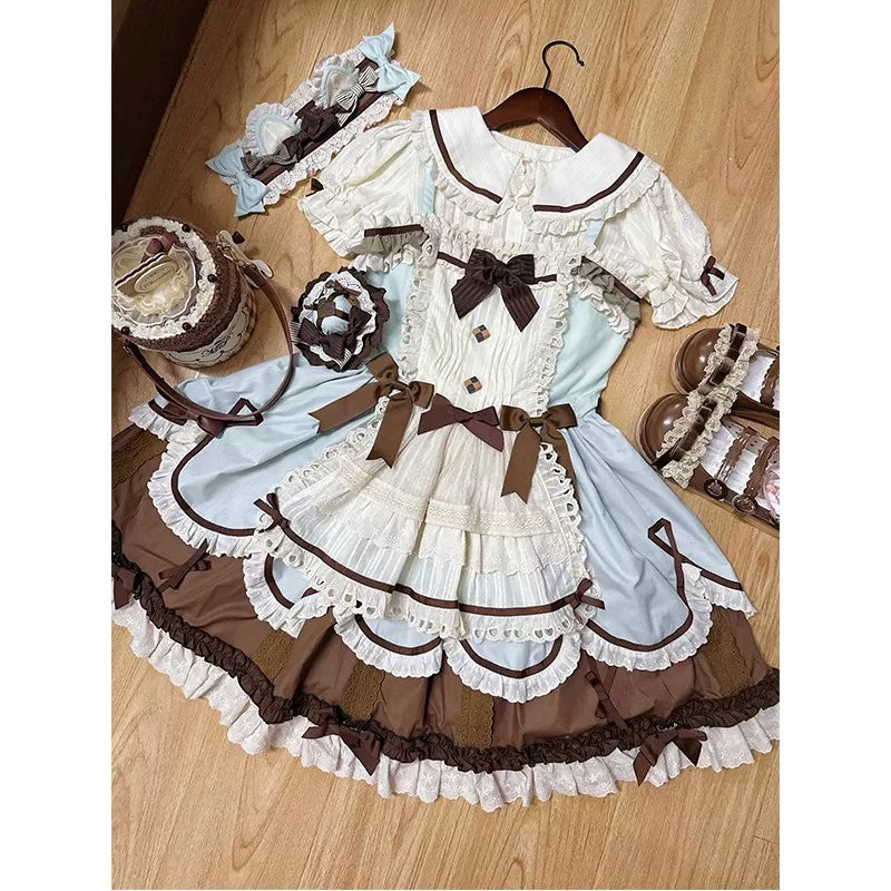 Creamy - Mint Chocolate Doll - JSK Set with a Cape and Inner Layer