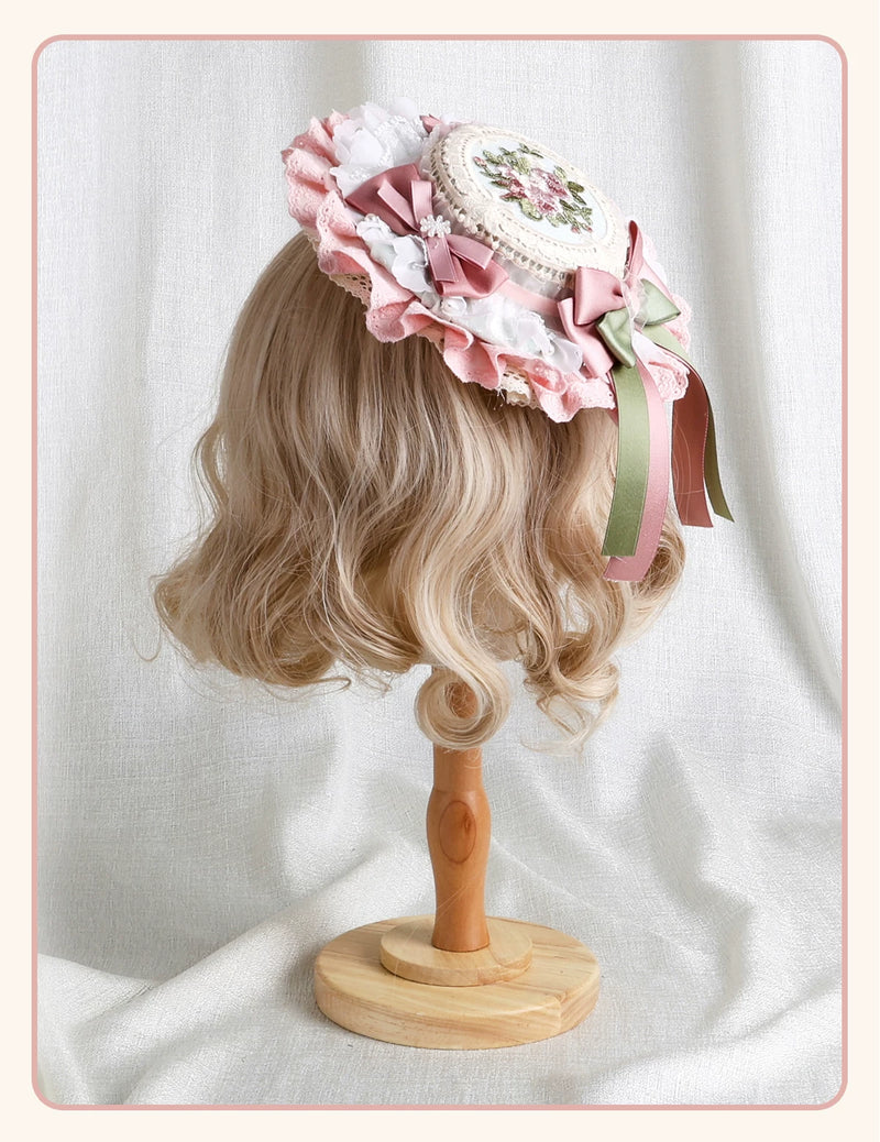 Stardust Rose - Garden Bouquet - Floral Hat and Headband Selection
