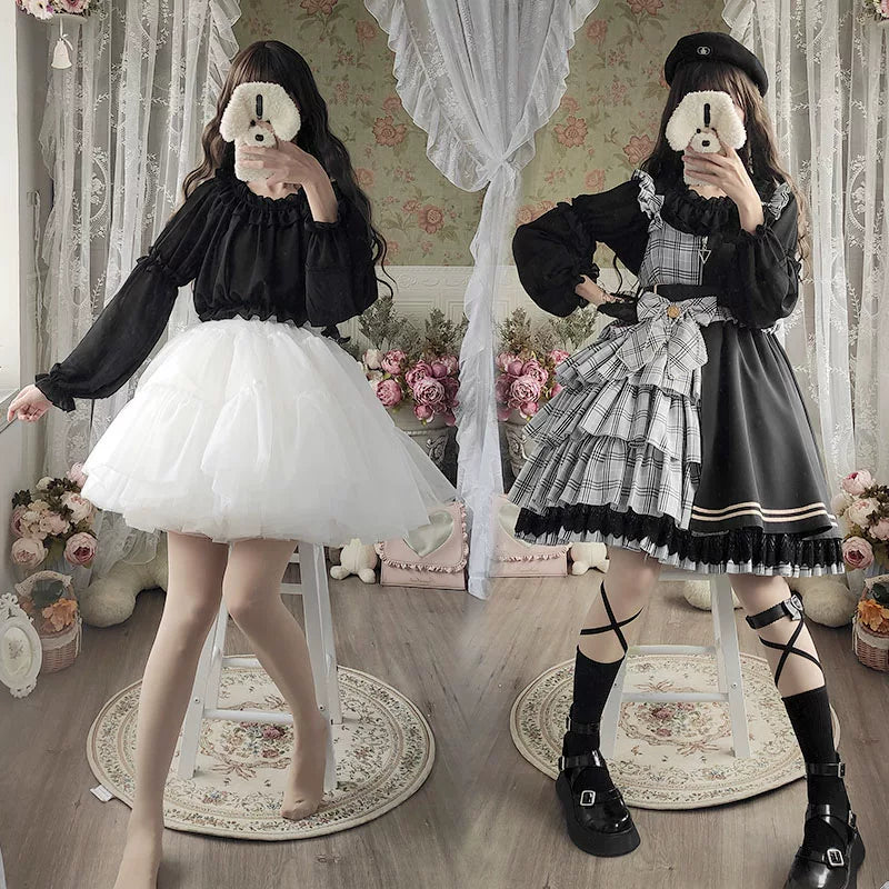 Hoop-Free Lolita Petticoat - 45/60 cm, Everyday or High Volume — additional product view