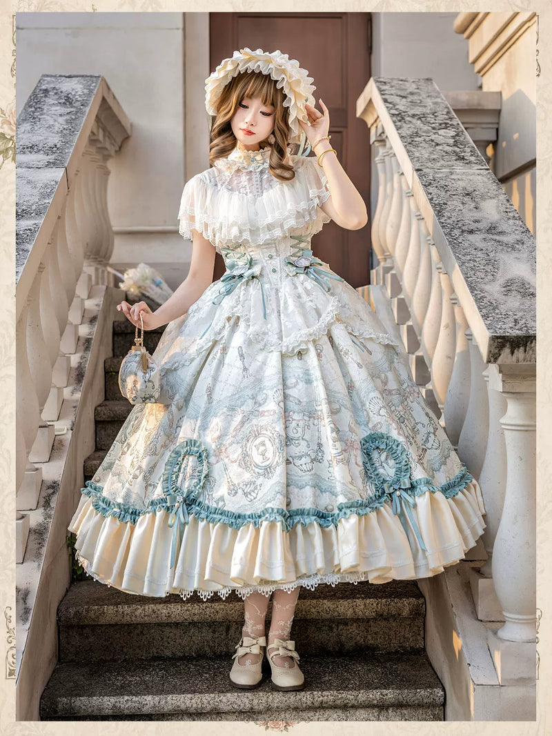 City Above Clouds - Banquet in the Clouds - OP dress with an Edwardian collar
