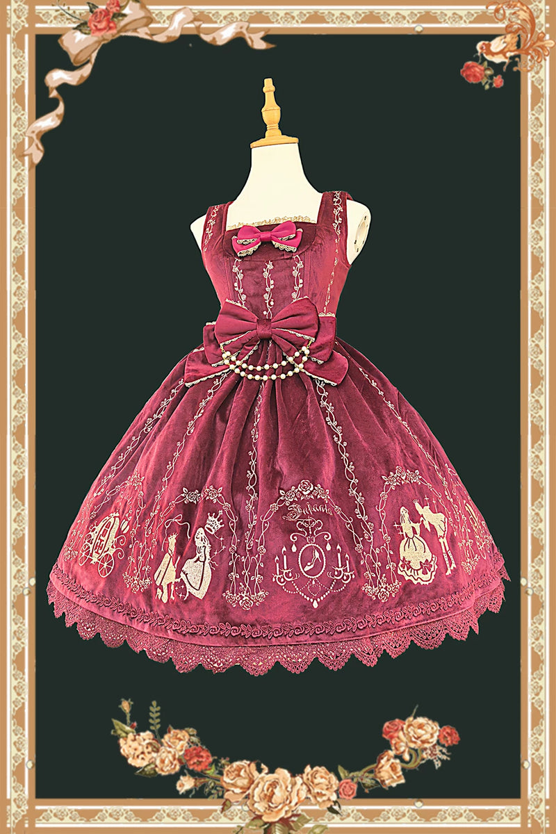 Infanta - Cinderella - Embroidered Velvet or Patterned JSK