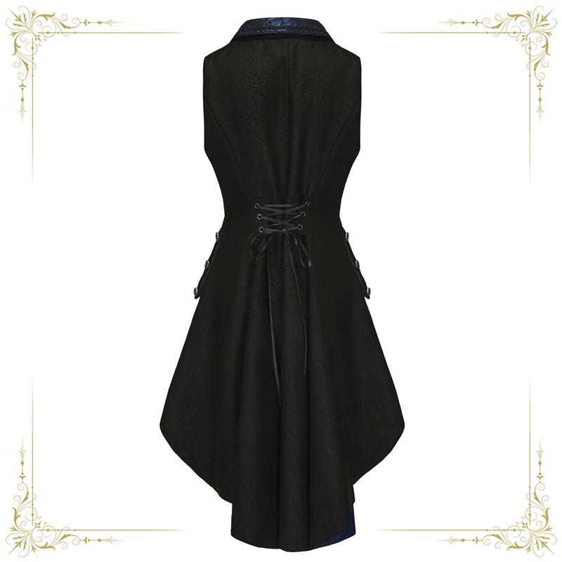 Immortal Thorn - Night of Swordsmanship - Ouji Lolita Long Coat Male Lolita Sleeveless Coat