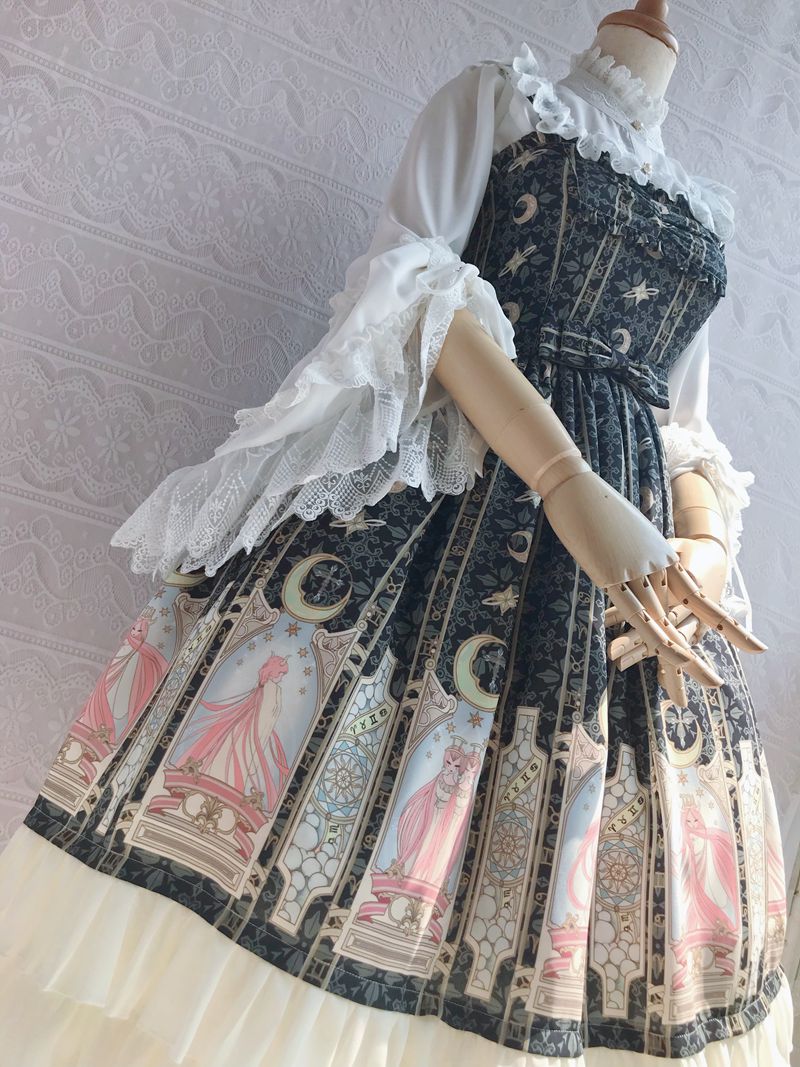 Yilia - Retro Lolita Princess Sleeve Blouse - Innerwear