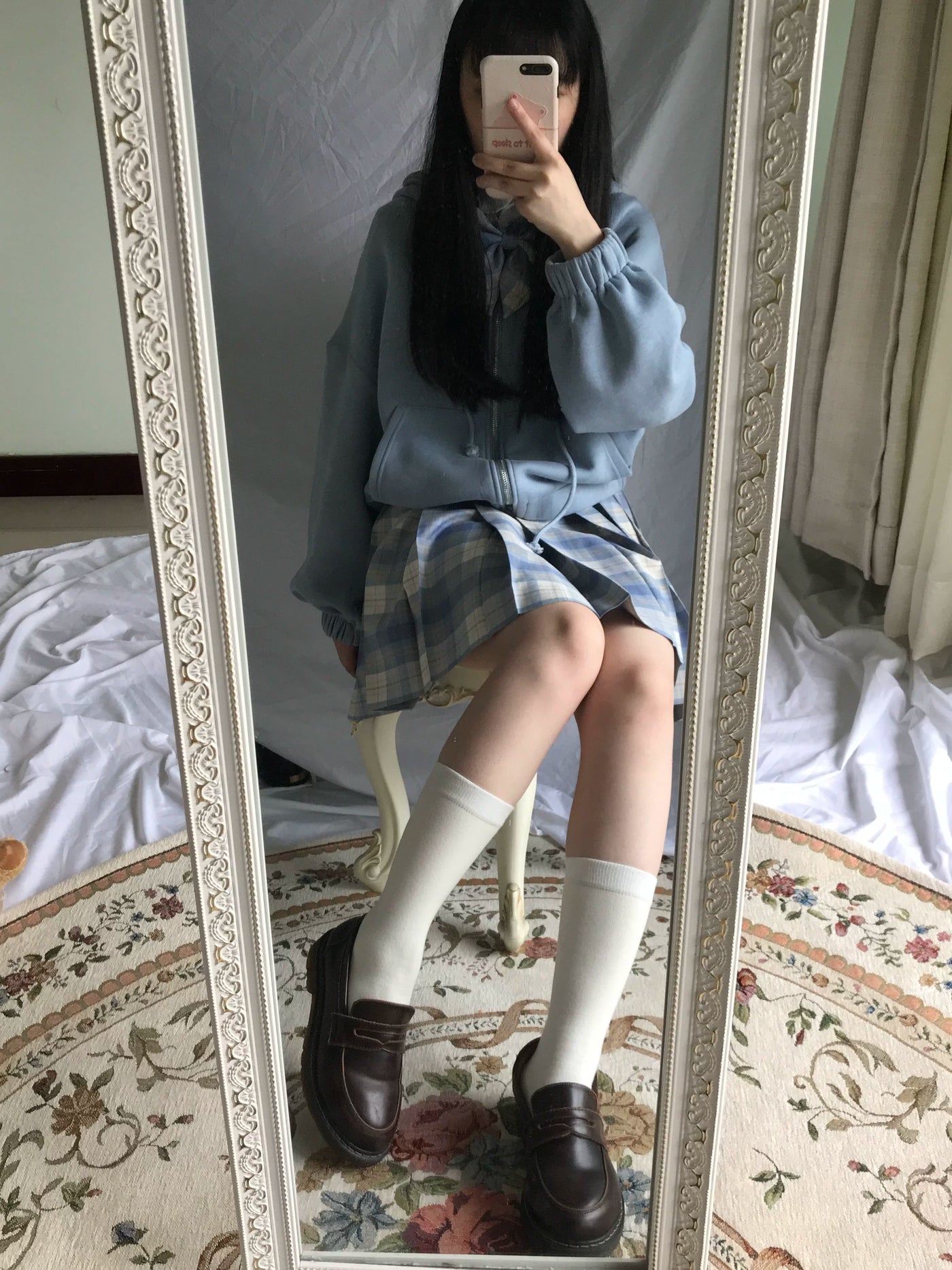 Chubby Bear Tales - Custard Bun - Two-Pair Ribbed Tube Socks in Multiple Lengths