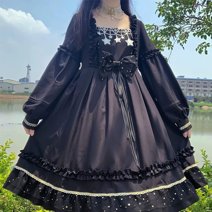 Yueele - Autumn Ruffle - Plus-Size Sweet Lolita OP Dress
