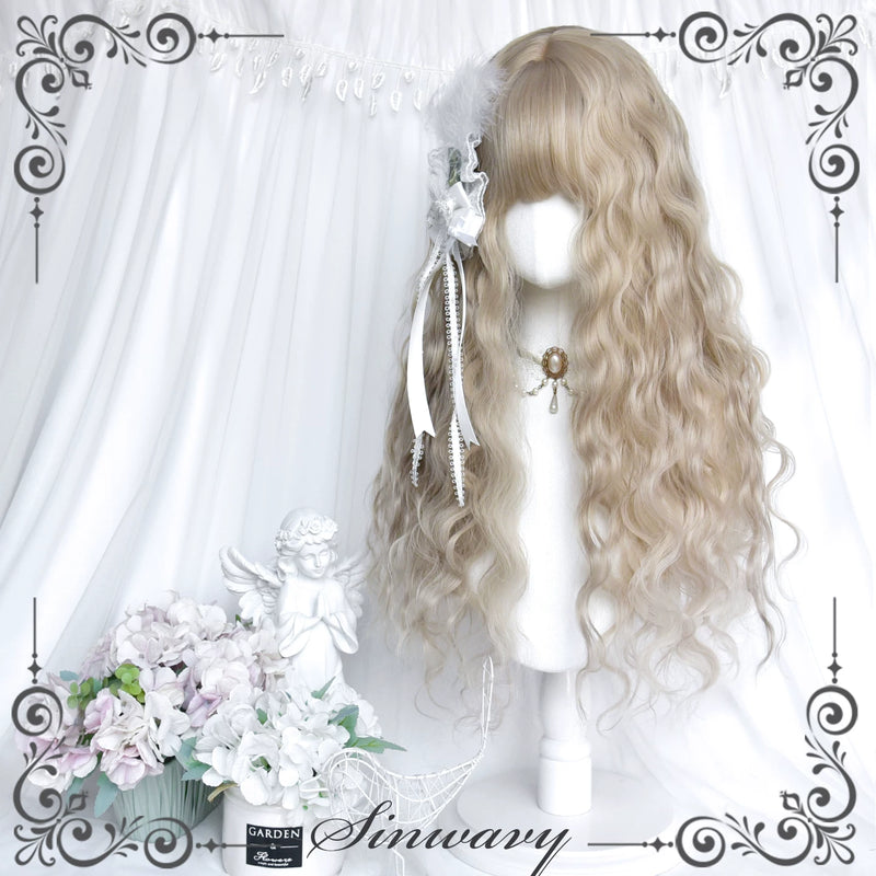 Sinwavy light flax-beige wool-curl Lolita wig - view 3