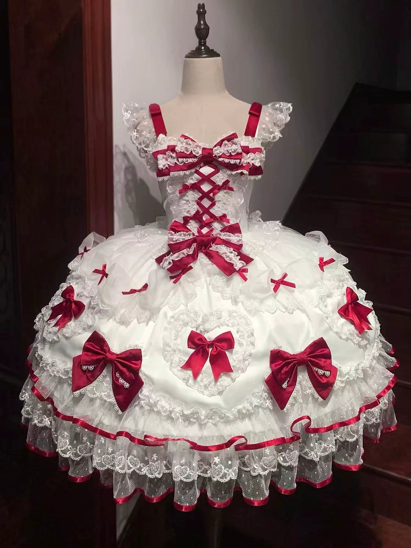 White Sugar Girl - Velvet Sweetheart - Sweet Lolita JSK dress