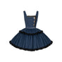 Adjustable-Strap Ruffled Short JSK - Ready-Stock Option / S