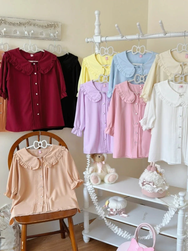 Niu Niu - Plus Size Kawaii Lolita Blouse - Multiple Colors Innerwear