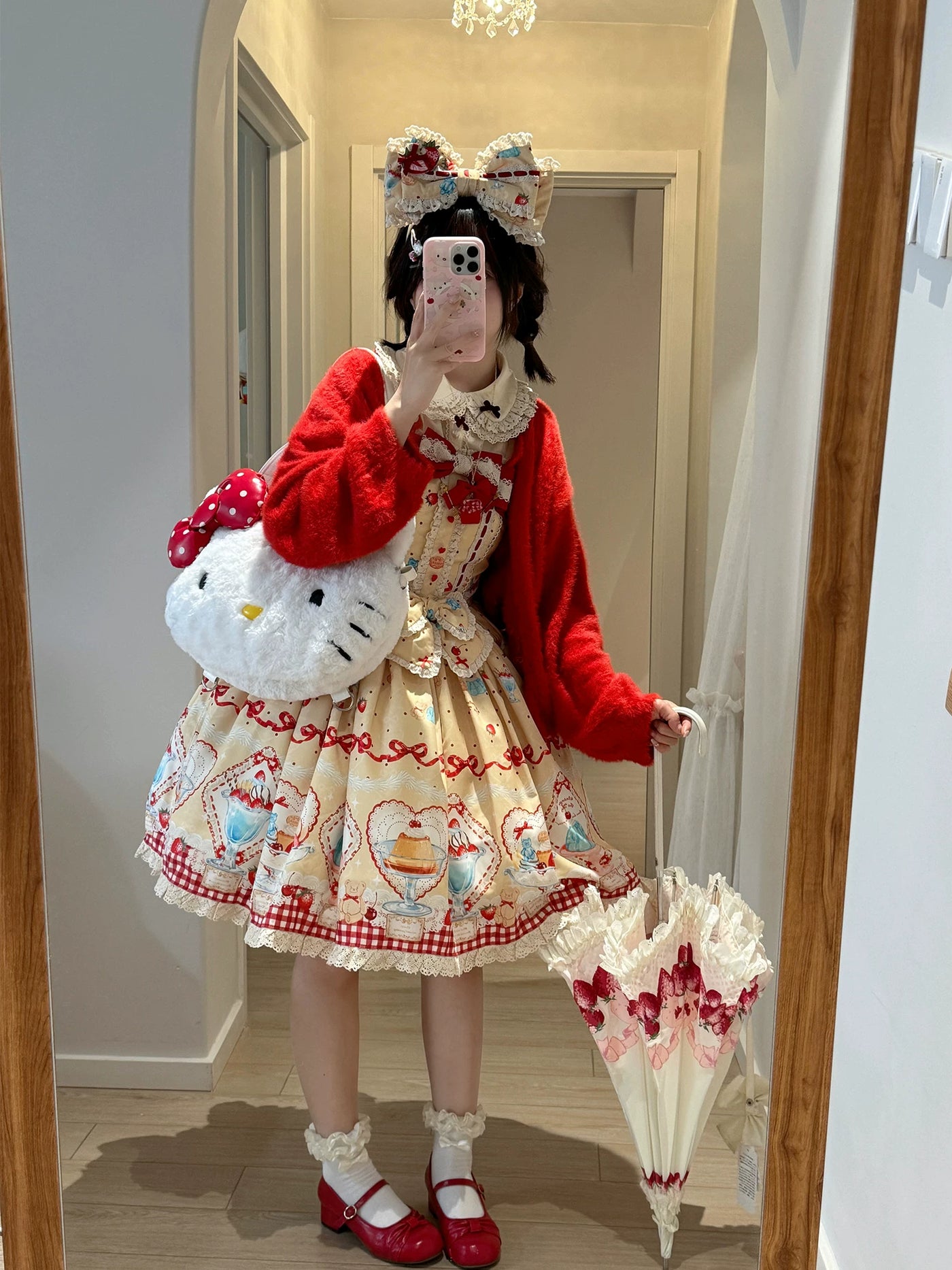 Showa Dessert Window - Retro Sweet JSK Dress Set - detail view 3