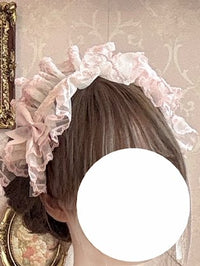 Zhijinyuan - Shimmering Gift Box - Headwear, Tulle Trains and Chokers - Pink Headdress / One Size