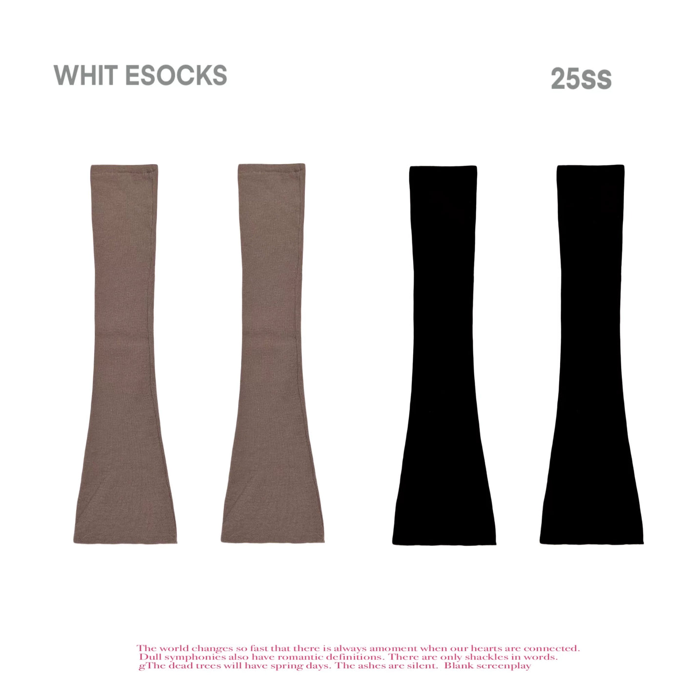 Grey over-the-knee ribbed knit sock with slouchy gathered fit and elasticized cuff