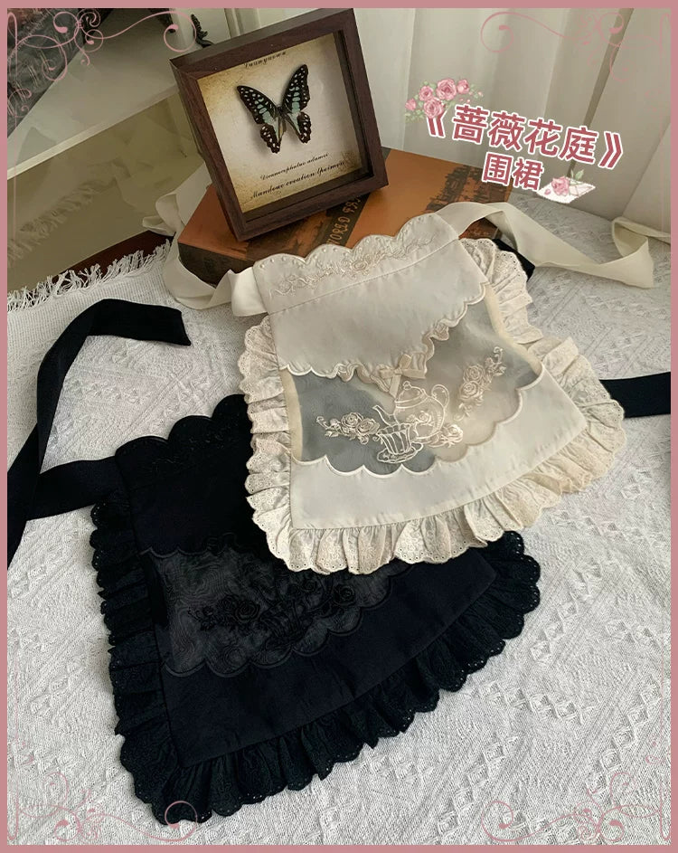 With PUJI - Rose Garden - Lolita Apron detail view 6