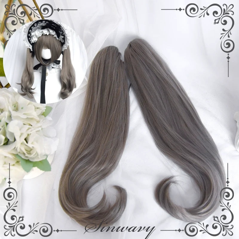 Sinwavy - Light Gothic Lolita Wig - Green-Toned Ash Grey Wig