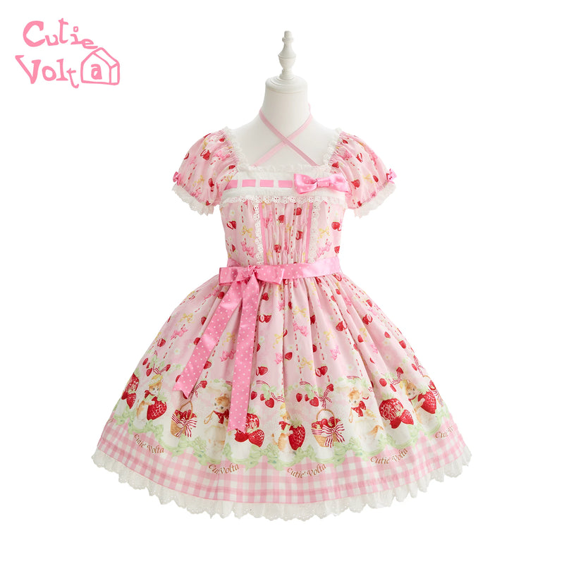 CutieVolta - Strawberry Girl - Sweet Lolita OP, JSK & Accessories - product detail 7