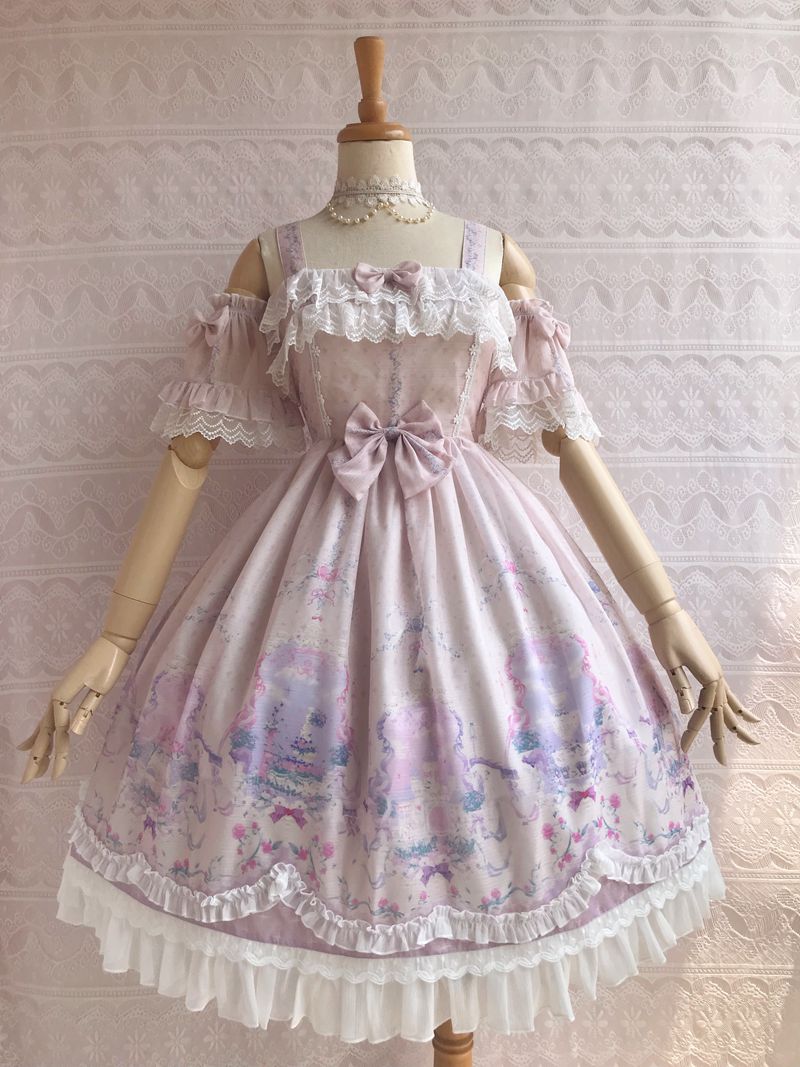 Yilia - Unicorn's Secret Garden Summer - Lolita JSK Dress JSK Dress