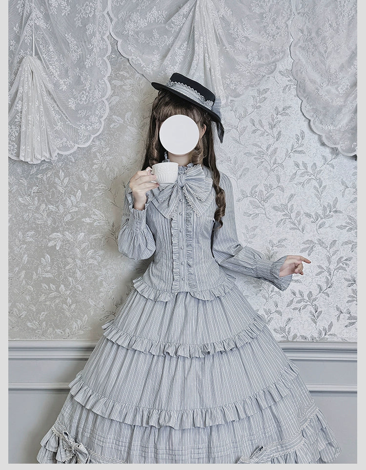 Alice Girl - Duke of Victoria - Classic Lolita SK & Overskirt Set