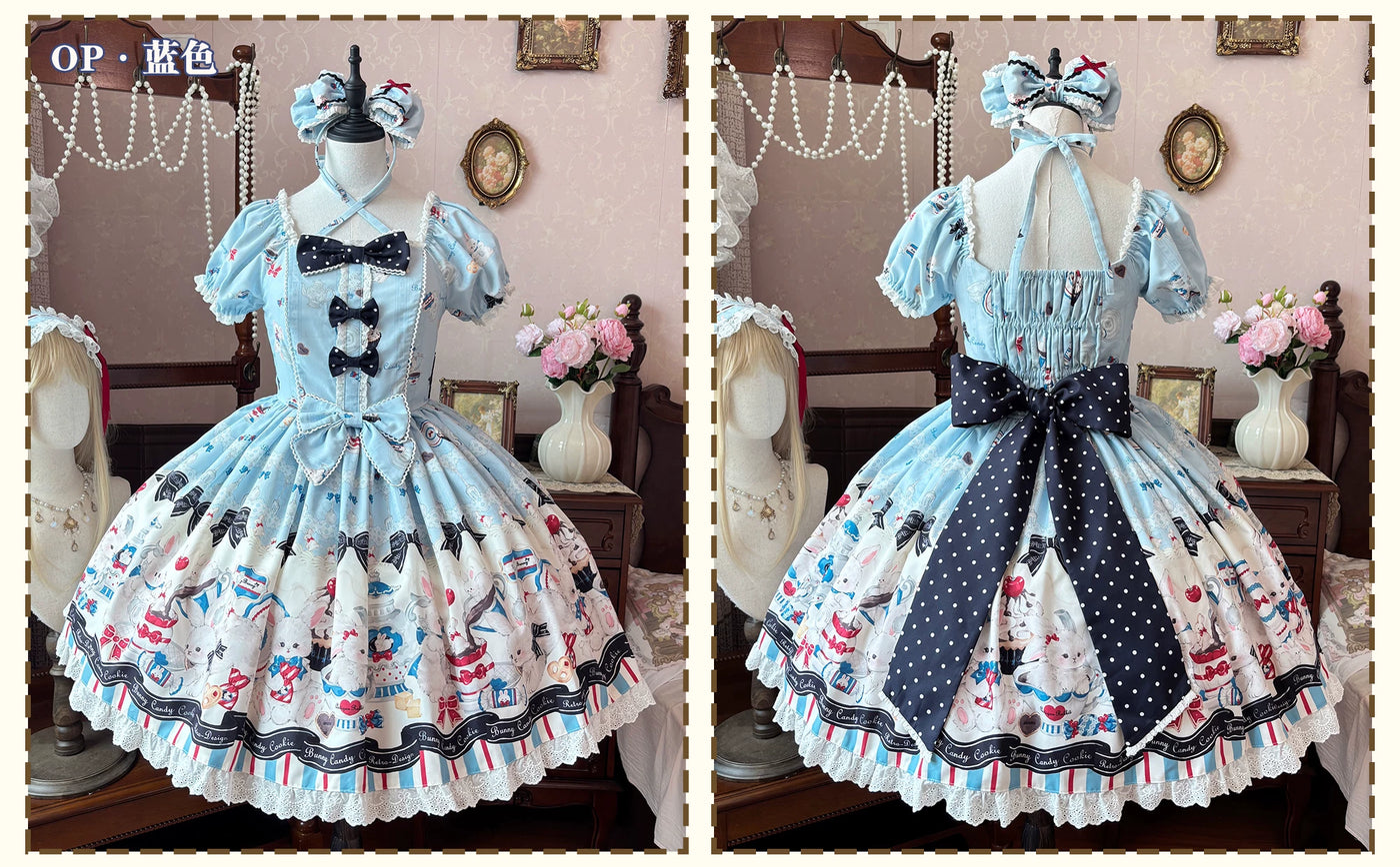 Mystery Rabbit Tea Party - Alice OP / JSK Lolita Dress - detail view 12