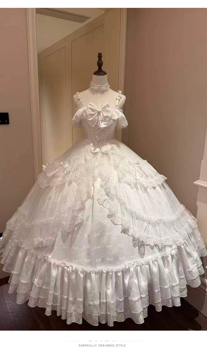 Emoji Dream - Formal Lolita Ballgown - Off-the-shoulder one-piece
