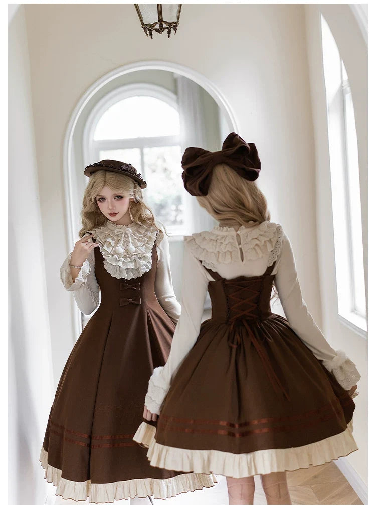 With PUJI - Oak Melody - Classic Lolita JSK, Bust Supporting Dress