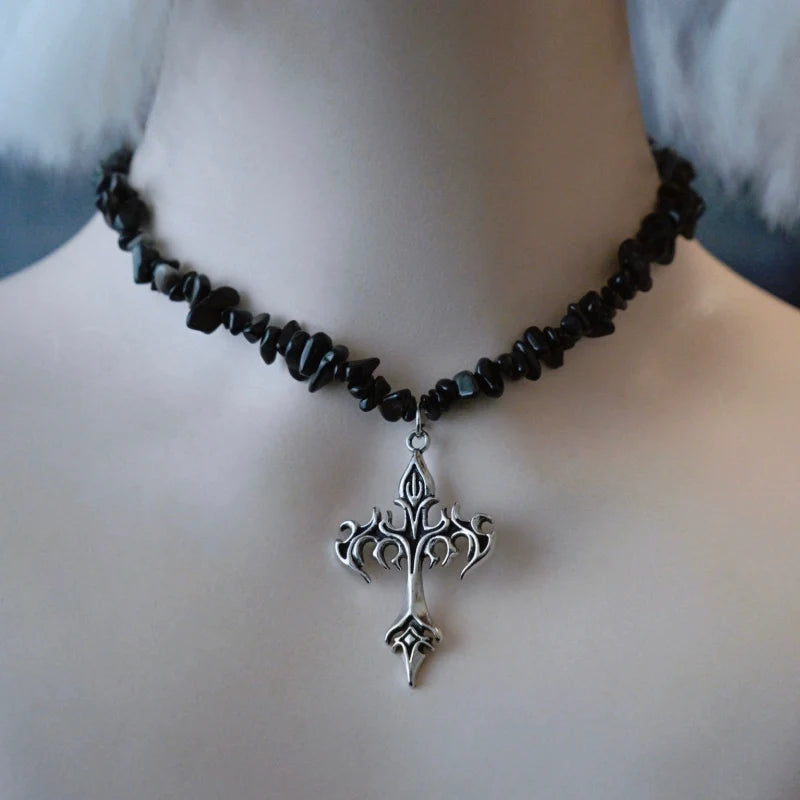 Strange Sugar - Handmade Gothic Lolita Choker - Multiple Pendant Neckwear