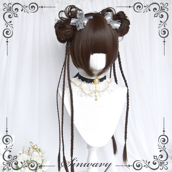 Sinwavy Bubblegum bob wig with clip-on twin ponytails - view 1