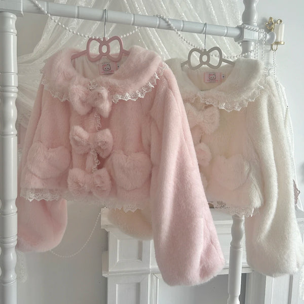 Senyao Fluffy Bunny Cropped Lolita Jacket — additional product view