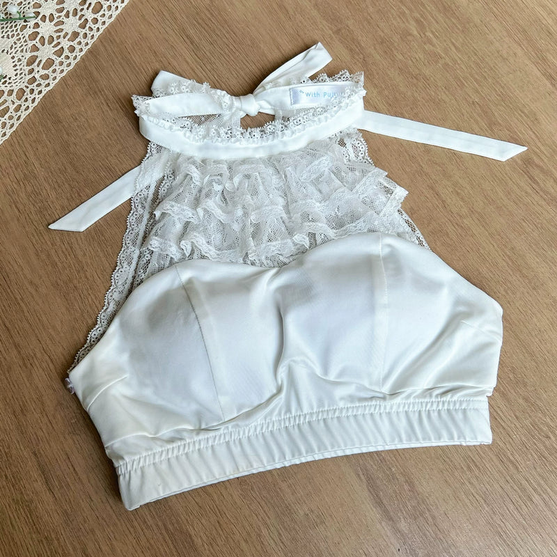 With PUJI - Early Morning on the Seine - Lolita Top, Detachable Styling detail view 11
