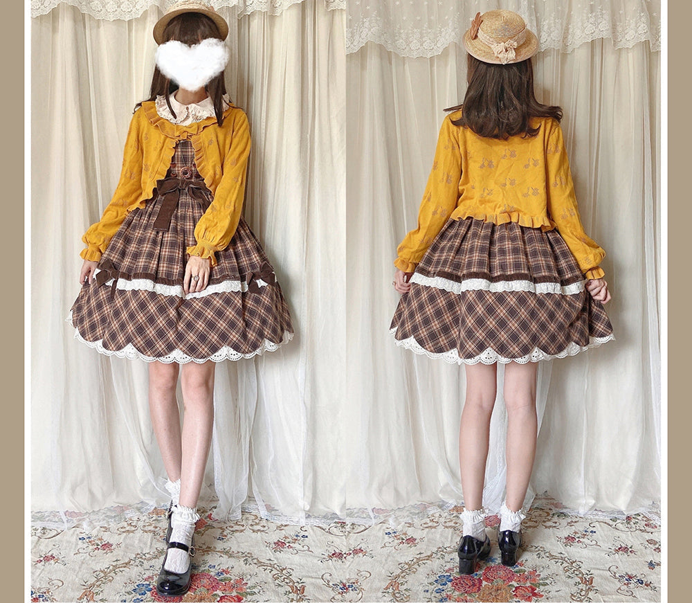 Little Dipper - Sweet Lolita Coat Long-sleeved - Cotton Cardigan Outerwear