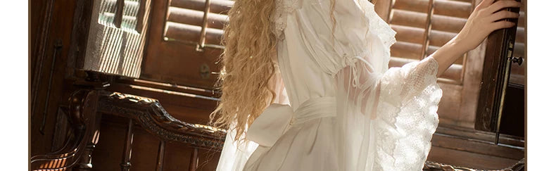 Inmorelli - Jasmine Manor - Edward OP dress with flared lace cuffs