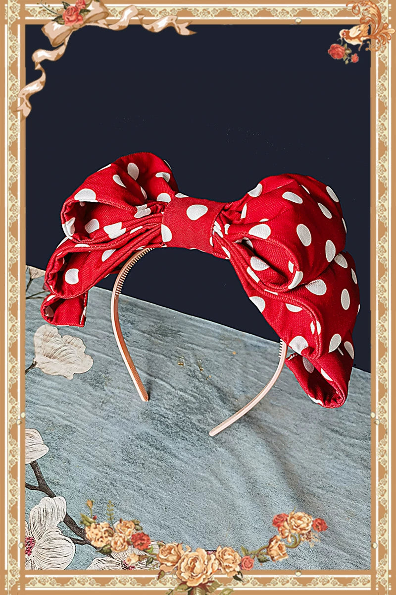 Infanta - Kitty Mushrooms - Printed JSK & Polka-Dot Bows