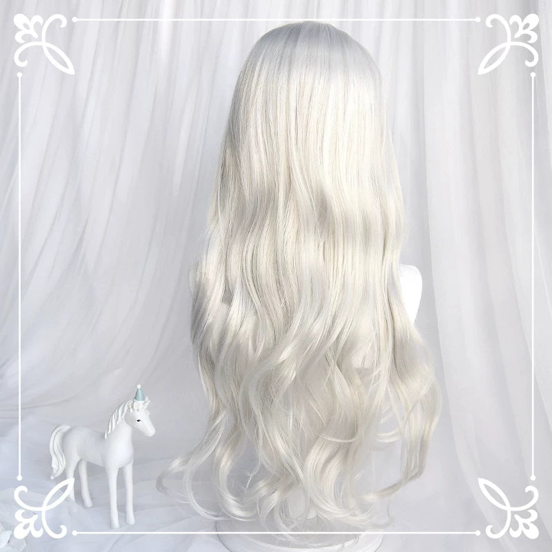 Silver-white long curly Lolita wig - view 4
