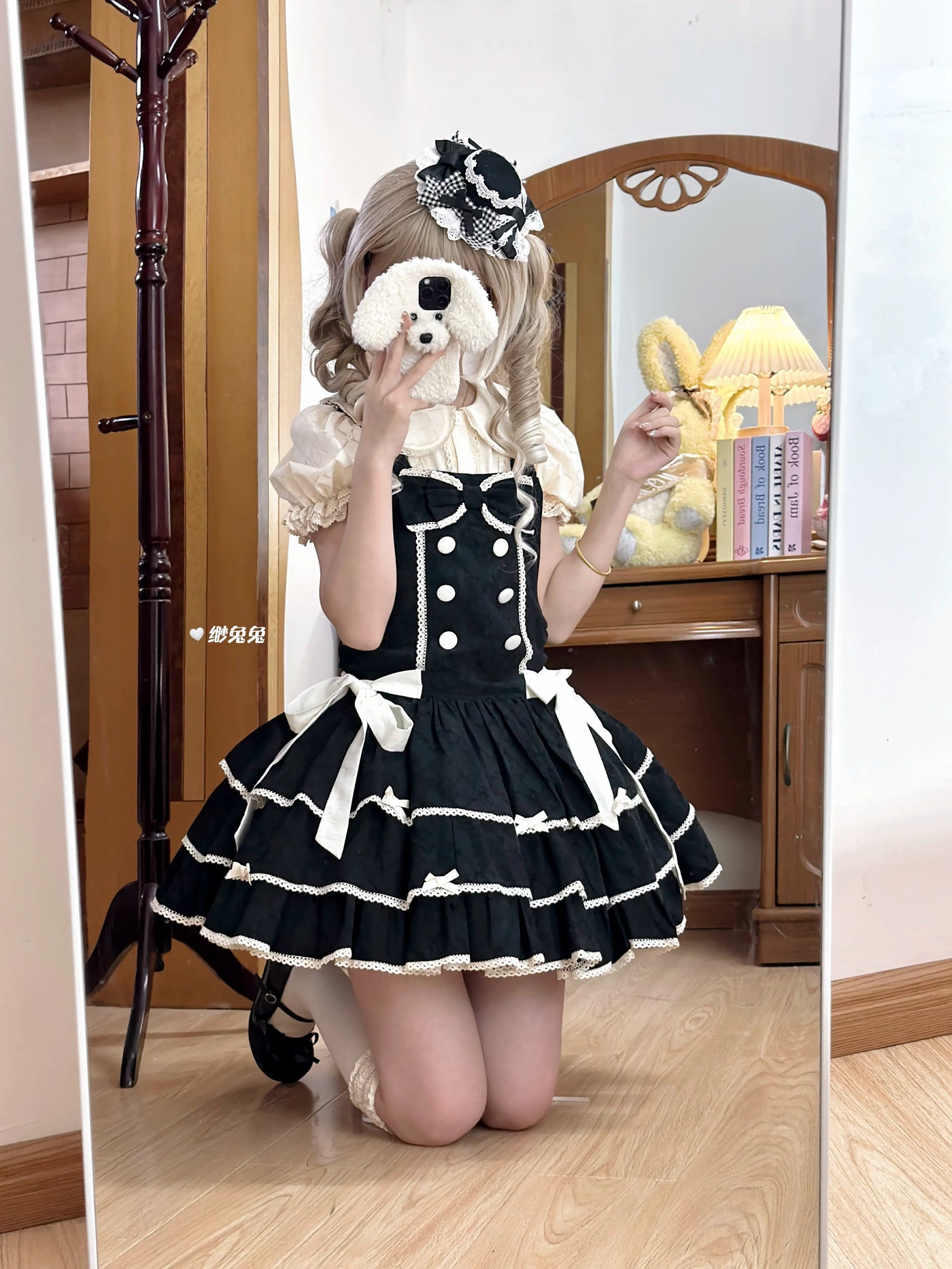 White Tea Story - Mianmian Ice - Three-tier 100% cotton lolita jumper