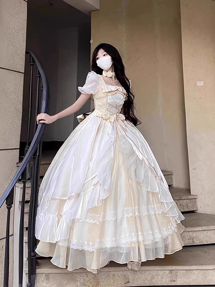 Flora Muse - Sweet Lolita Ballgown - Pink formal lolita one-piece