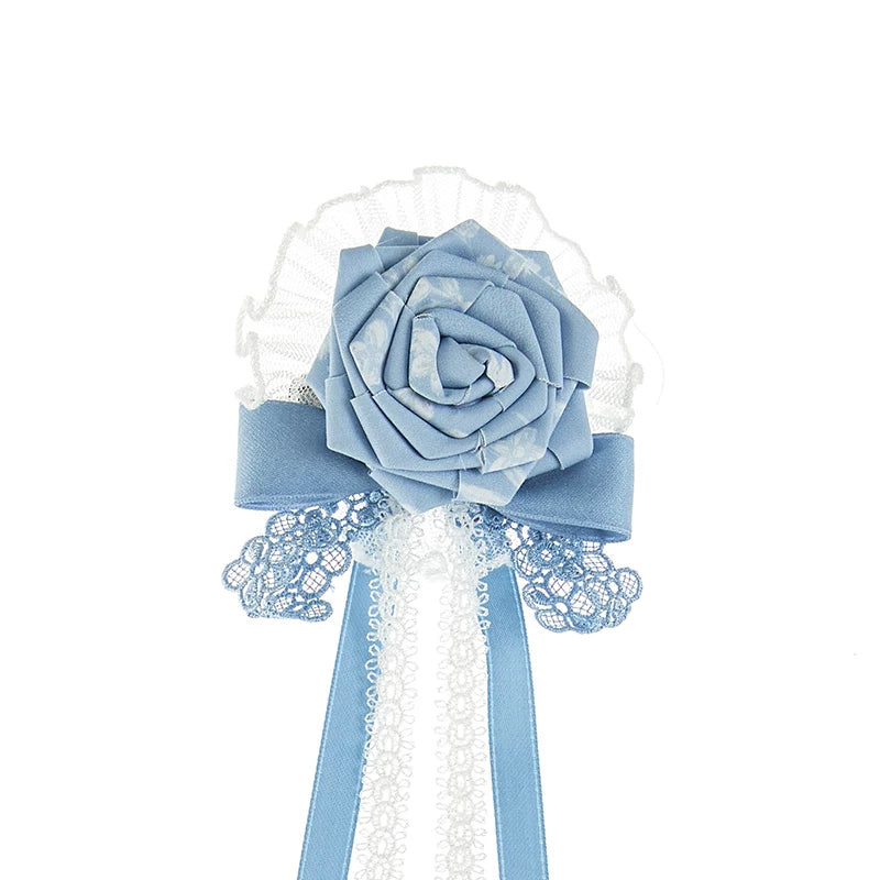 Lolita - Hua Fei Hua - Forget-Me-Not Blue Classic Lolita JSK