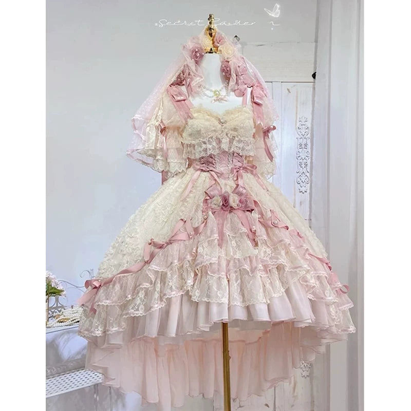 Emoji Dream - Lolita Formal Ball Gown Dress - Light blue long-length