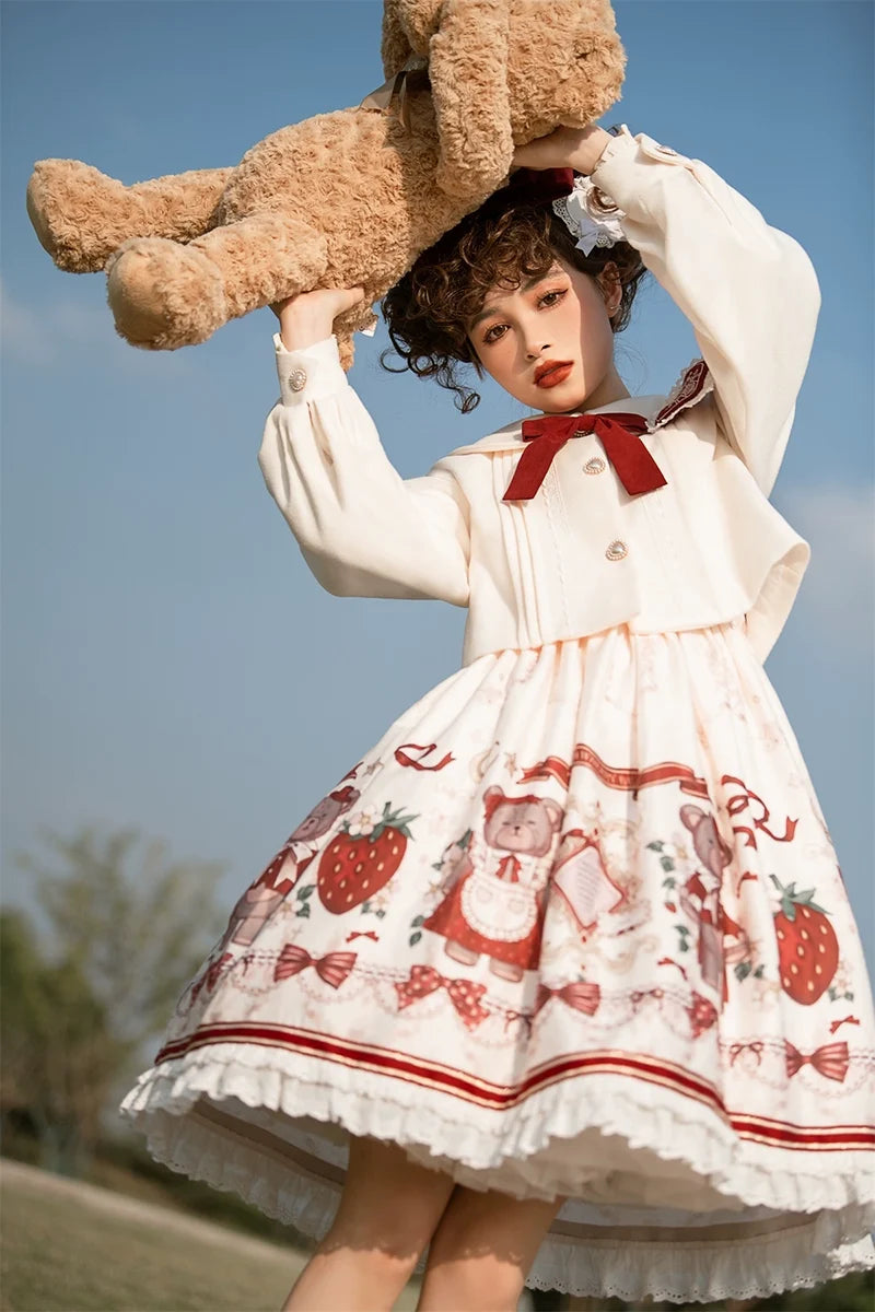 Your Princess - Winter Gift - Kawaii Lolita JSK and Coat Set