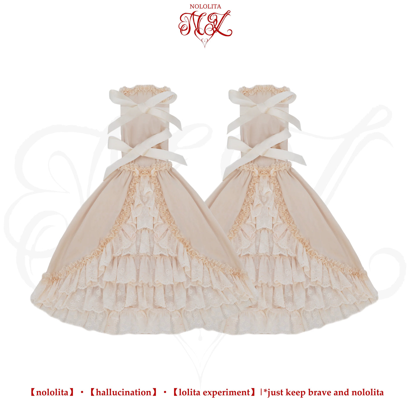 Nololita - Nightingale - Doll-Collar Blouse with Sleeve, Bow Tie and Lace Sock Options - option image