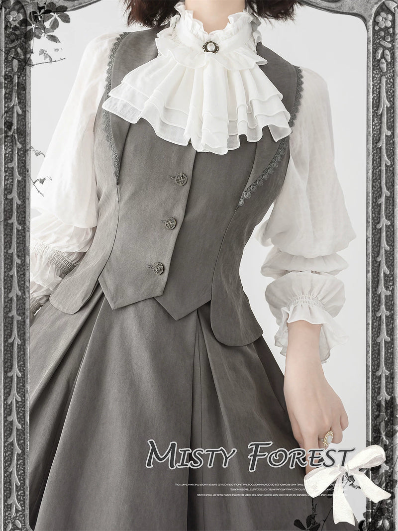 Forest Wardrobe - Misty Forest - Boned Skirt, Waistcoat or Blouse - 6