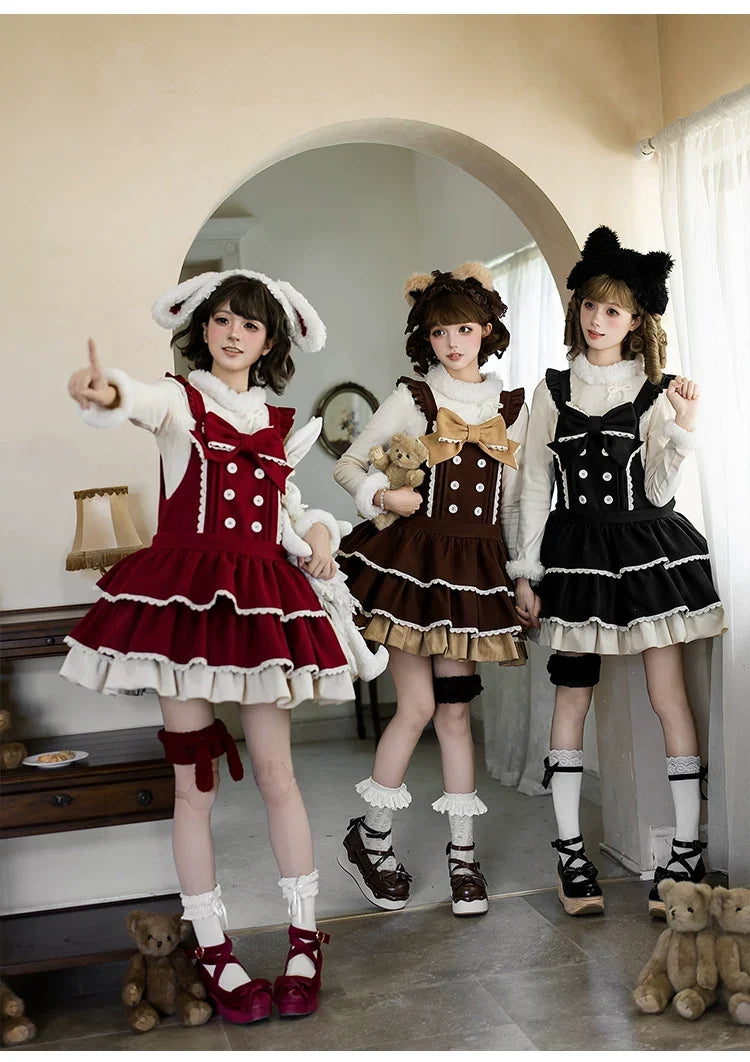 With PUJI - Snowlight of Tokamachi - Kawaii Lolita JSK, Animal Ear Headband