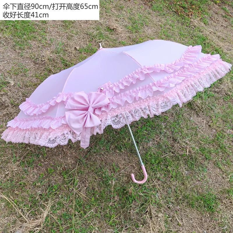 Independent Brand - Tiered Lace Two-Fold Lolita Parasol - product image 13