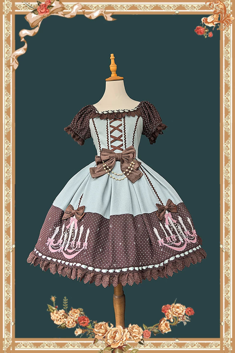Infanta - Chandelier - Puff-Sleeve Lolita OP