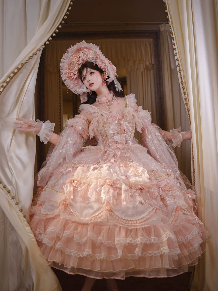 Cat Fairy - Princess on the Run - Misty Pink Lolita JSK