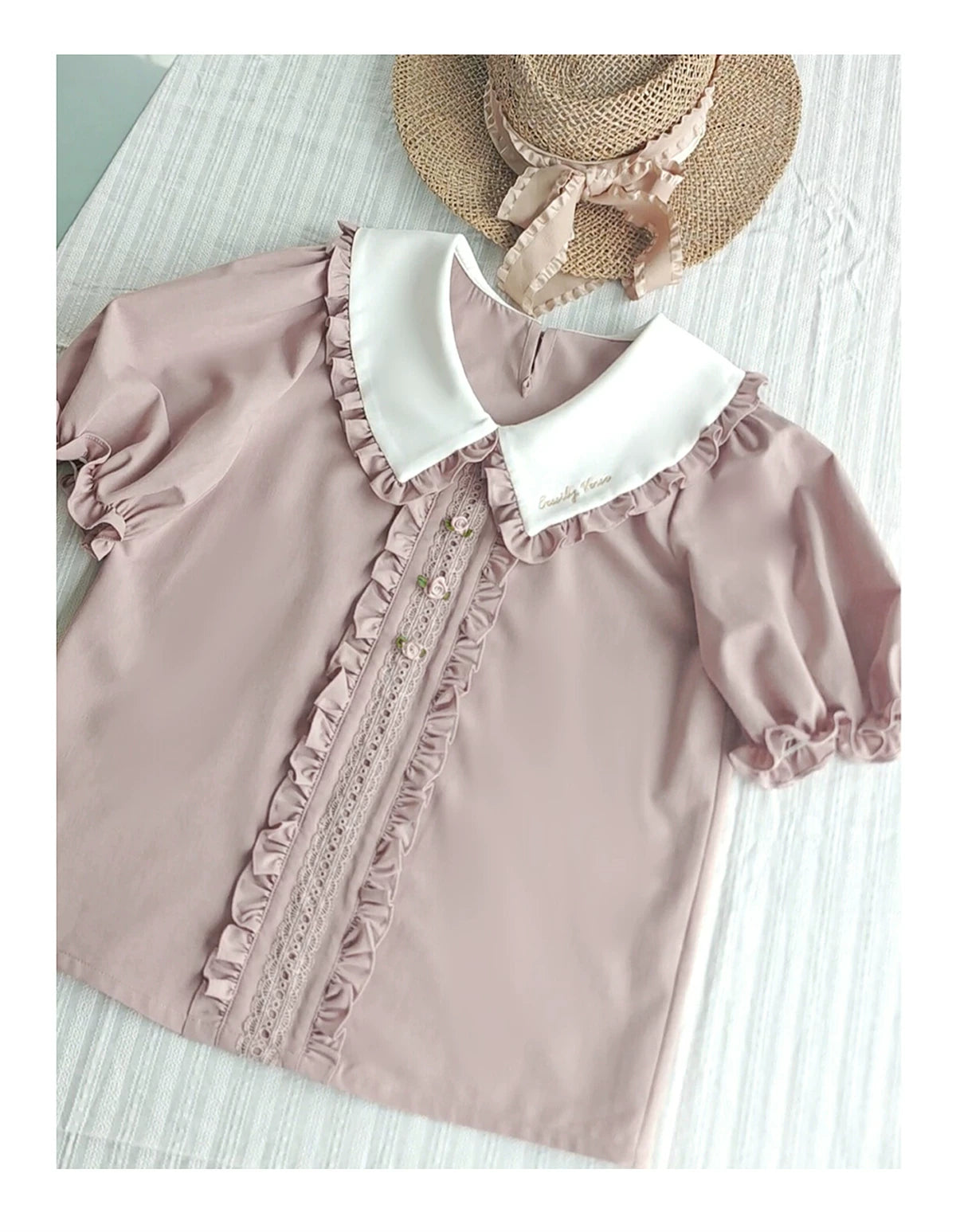 Little Gardener - Embroidered Blouse and Adjustable JSK Set - detail view 6