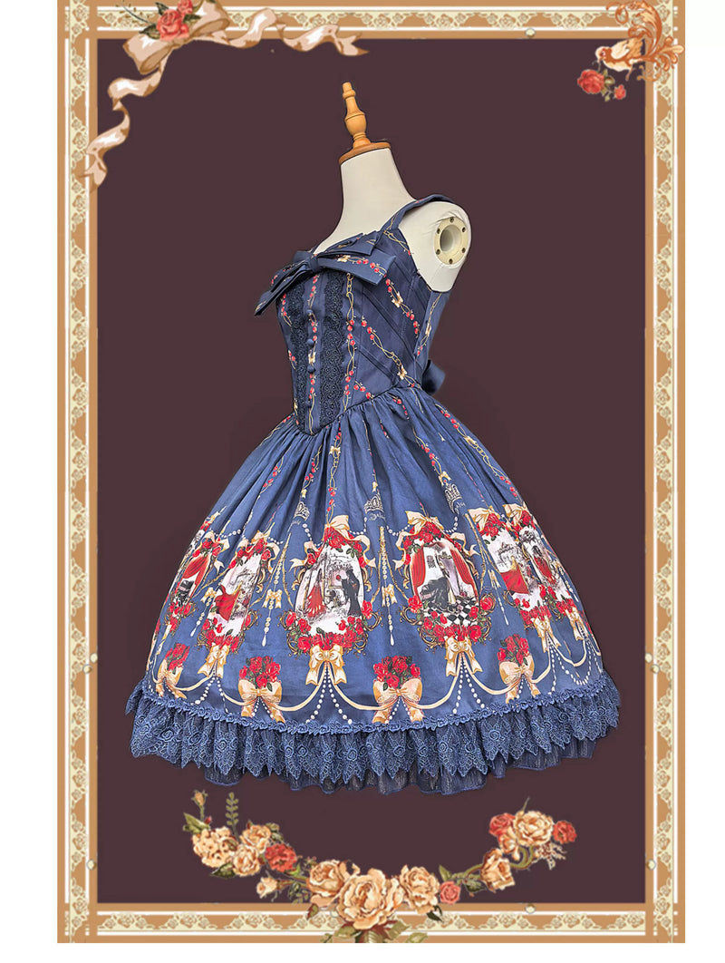 Infanta - Snow White - Cotton Sateen Natural-Waist JSK
