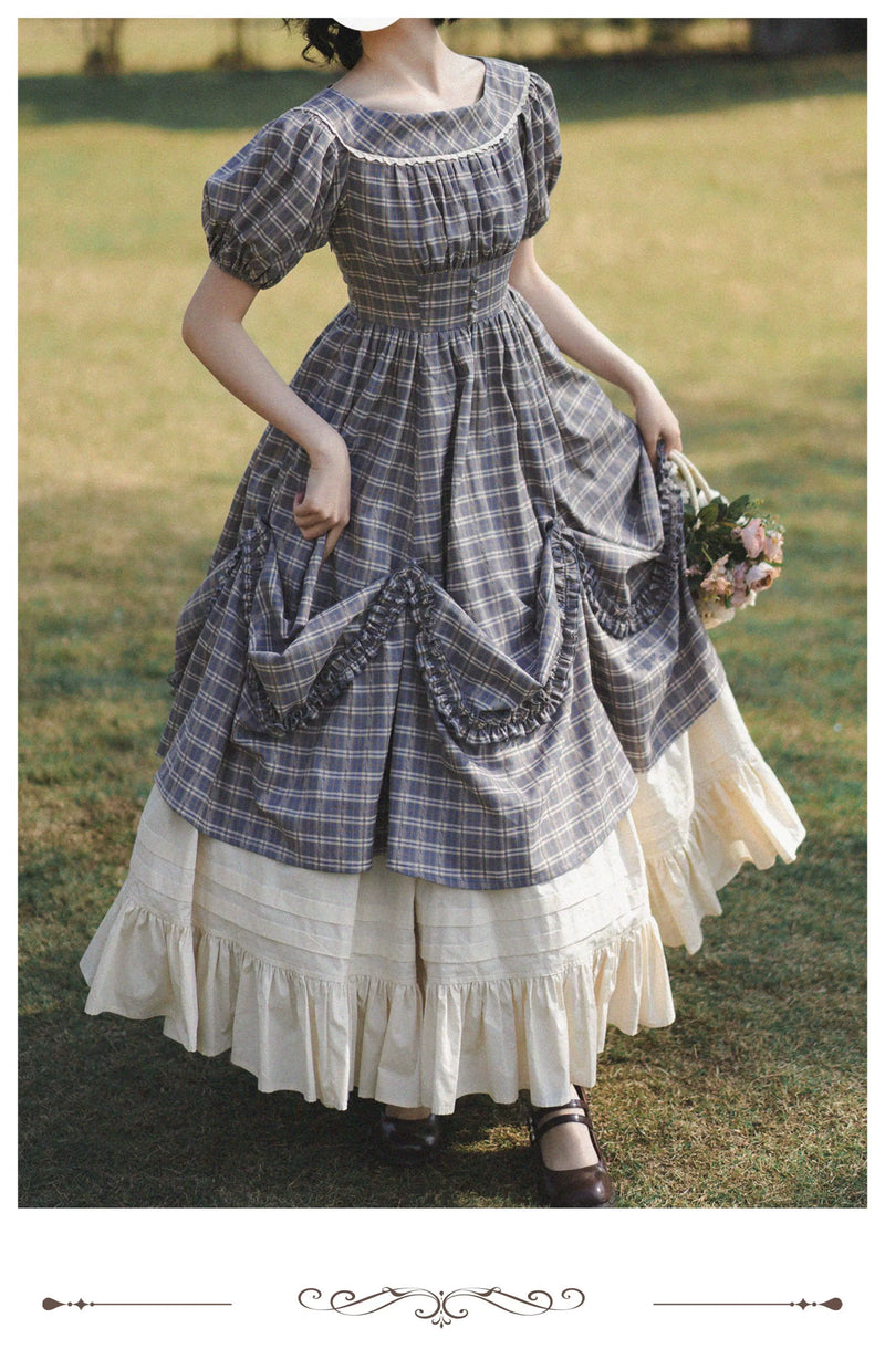 Forest Wardrobe - Forest Picnic - Gingham Dress and Cotton Underskirt - 5