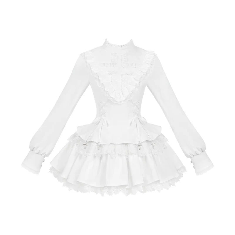With PUJI - Doki! - Sweet Lolita OP Dress, Pockets detail view 19
