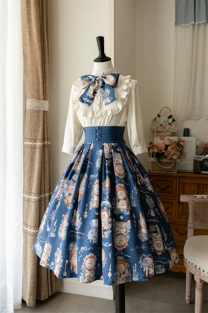 Forest Wardrobe - Eternal Echo - Printed Skirt or Ruffle Blouse - 8
