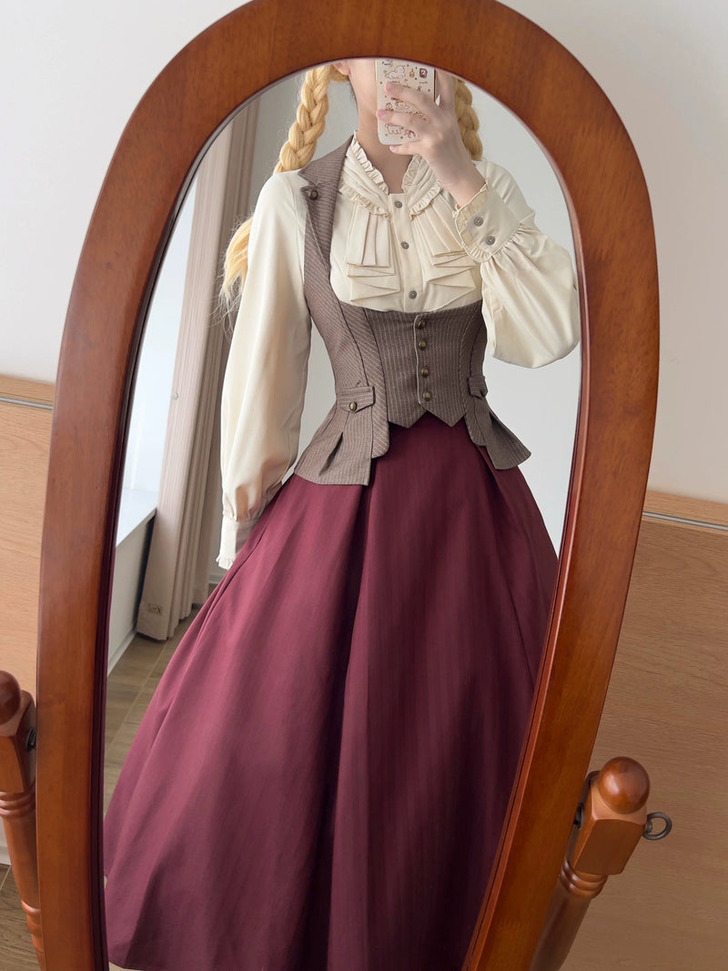 Forest Wardrobe - Forest Journal - Boned High-Waist Striped Skirt - 7