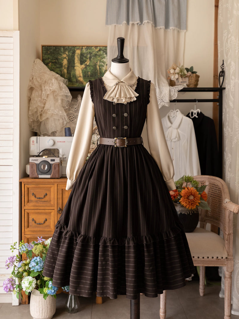 Forest Wardrobe - Little Manor - Ruffle-Hem JSK Dress or Blouse - 9